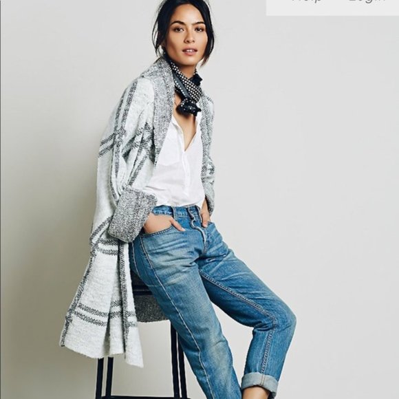Free People Sweaters - Free People Window Pane Check Jacket